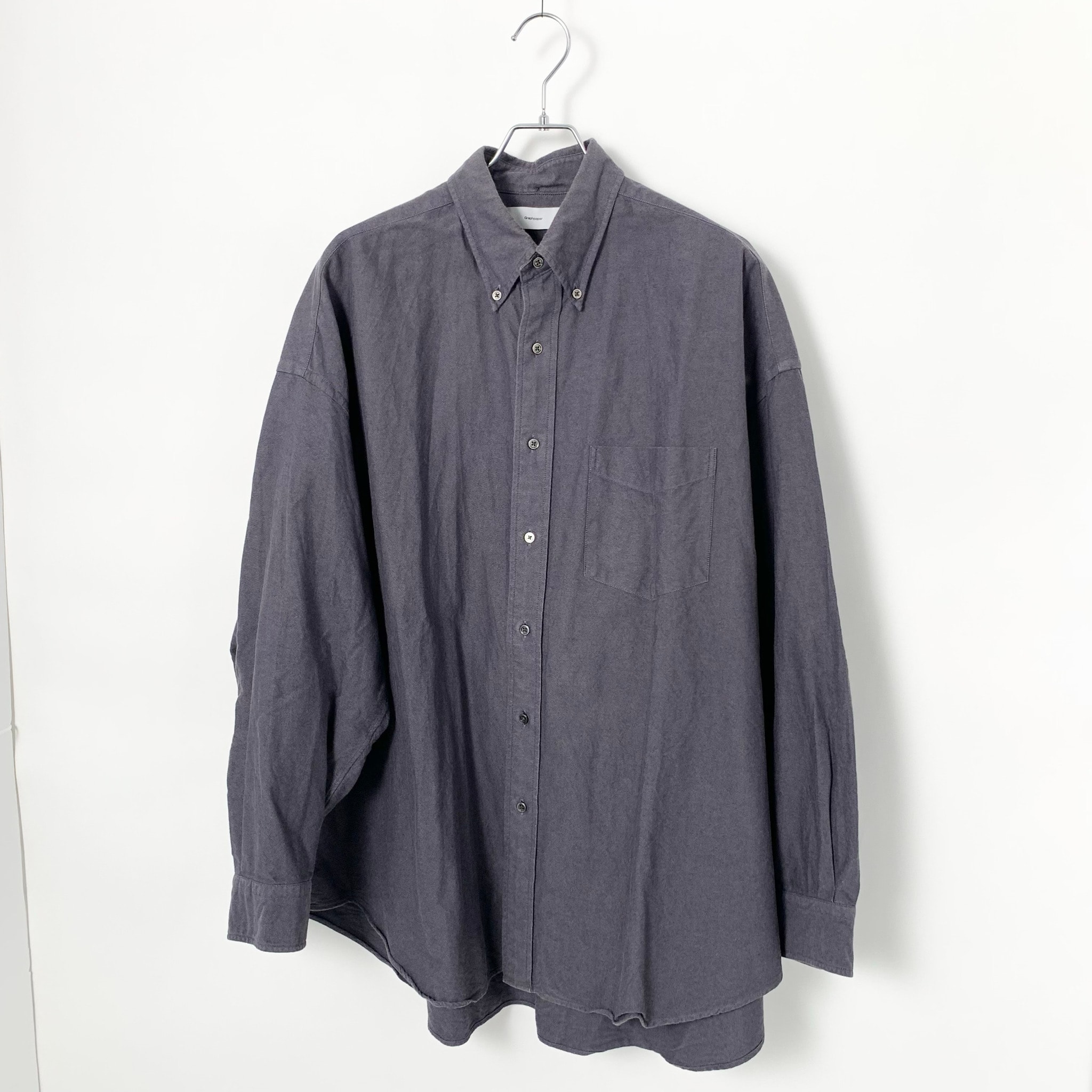 Graphpaper Oxford Oversized B.D Shirt "Gray"