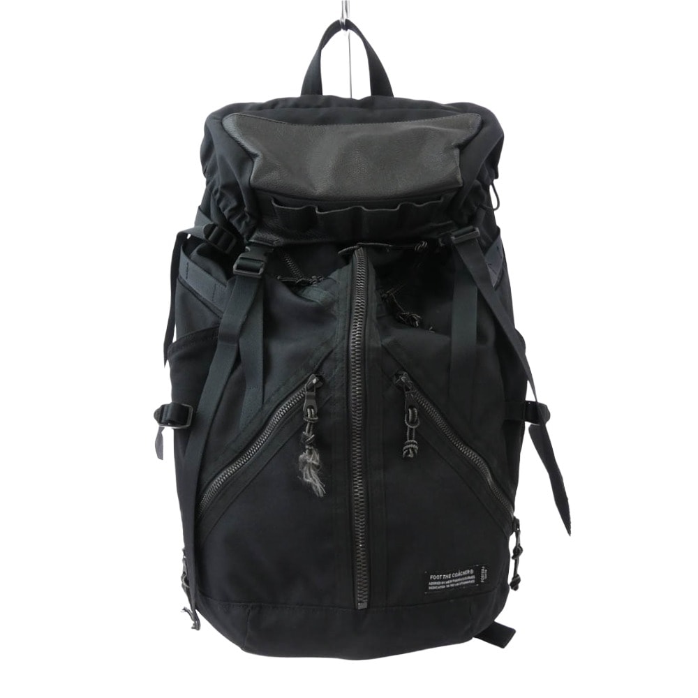 PORTER ポーター バックパック × FOOT THE COACHER フットザ ゴーチャー RESISTANCE BACK PACK レジスタンス バックパック ブラック系【中古】