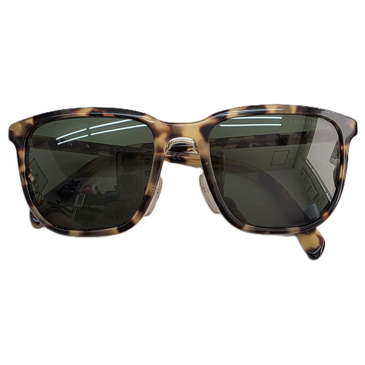 PRADA プラダ  レダックス ウェリントン サングラス OPR 02TS プラスチック ブラウン  レディース【中古】