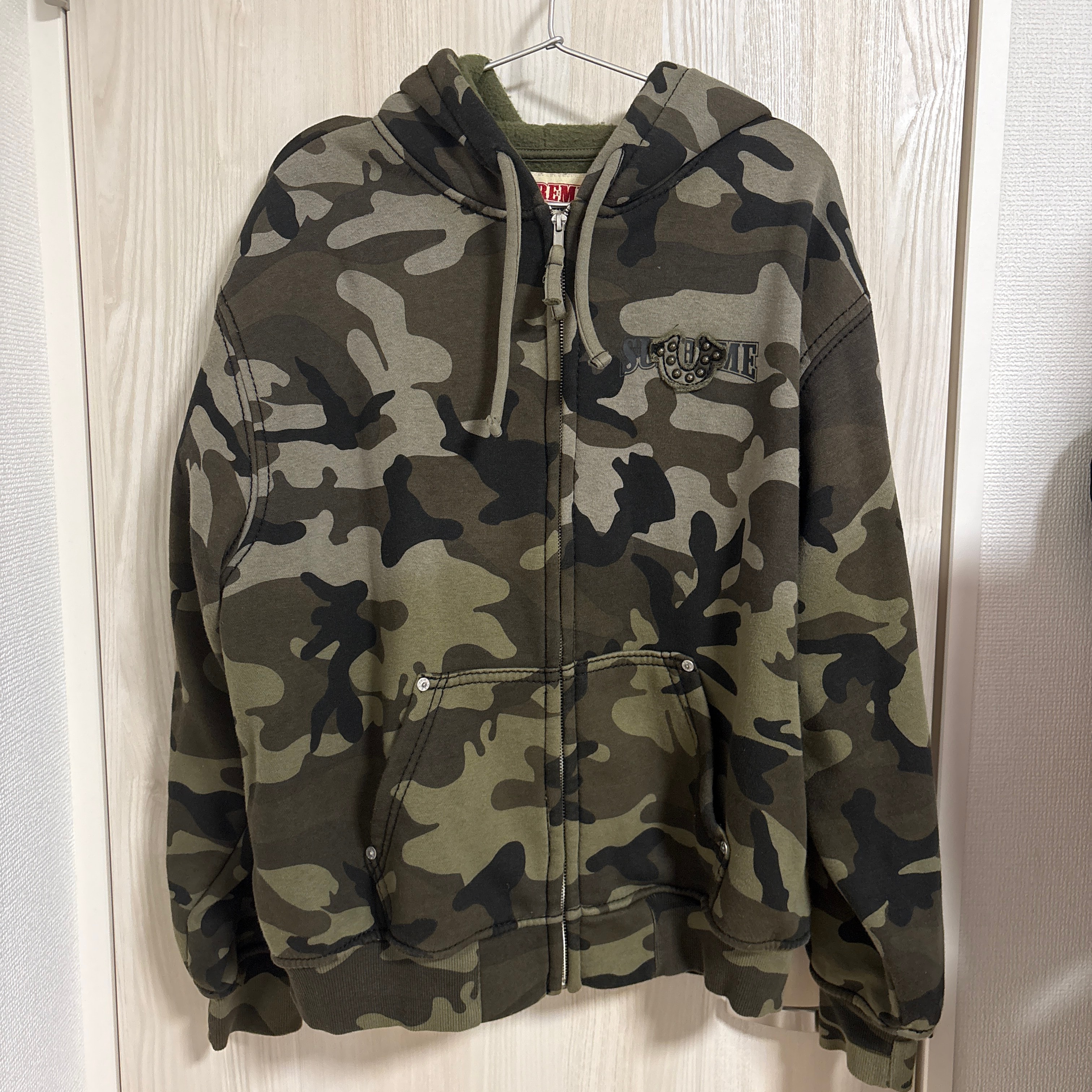 Supreme x True Religion Zip Up Hooded Sweatshirt "Woodland Camo"