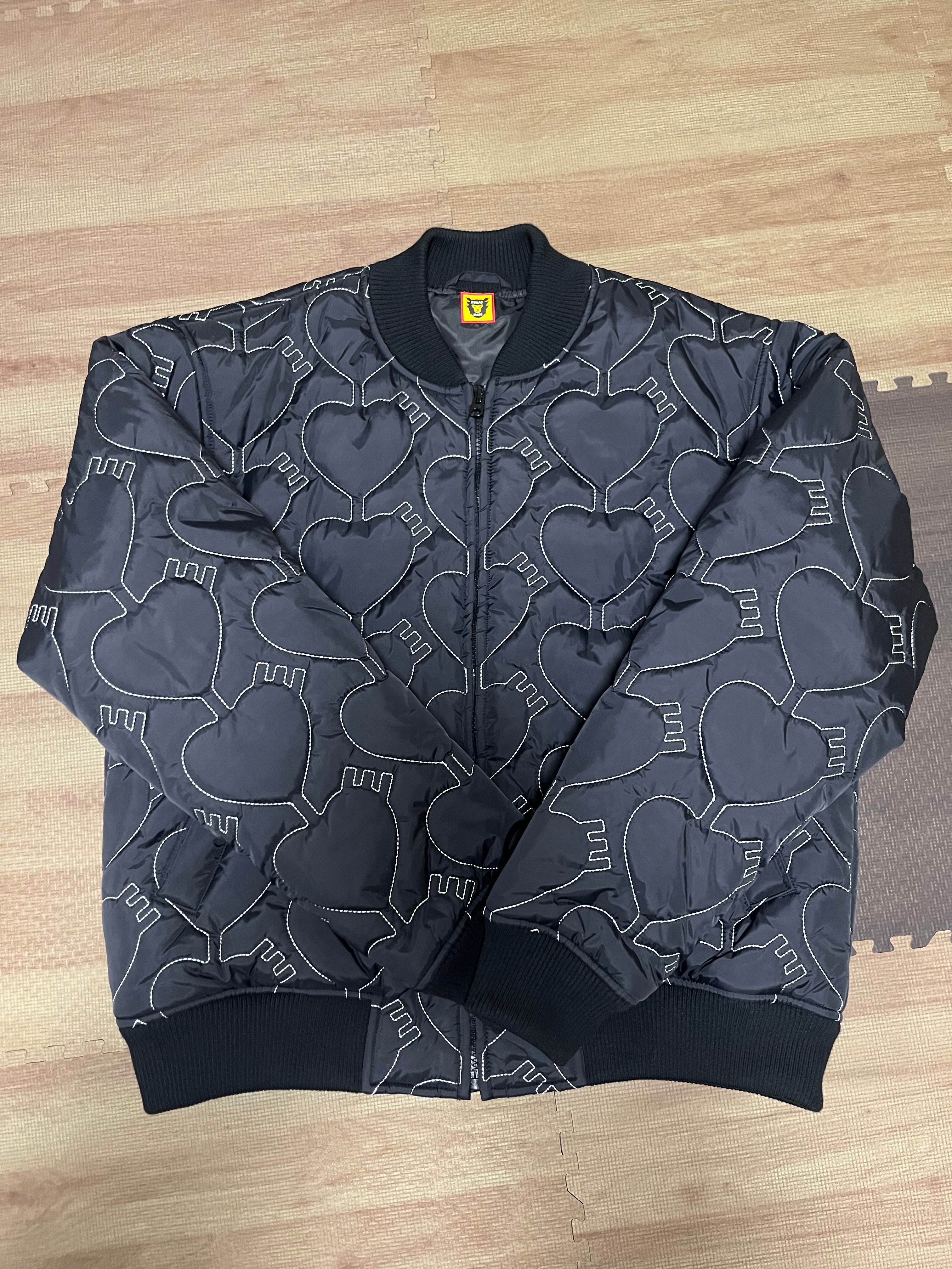 HUMAN MADE Heart Quilting Jacket "Black"