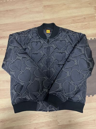 HUMAN MADE Heart Quilting Jacket "Black"