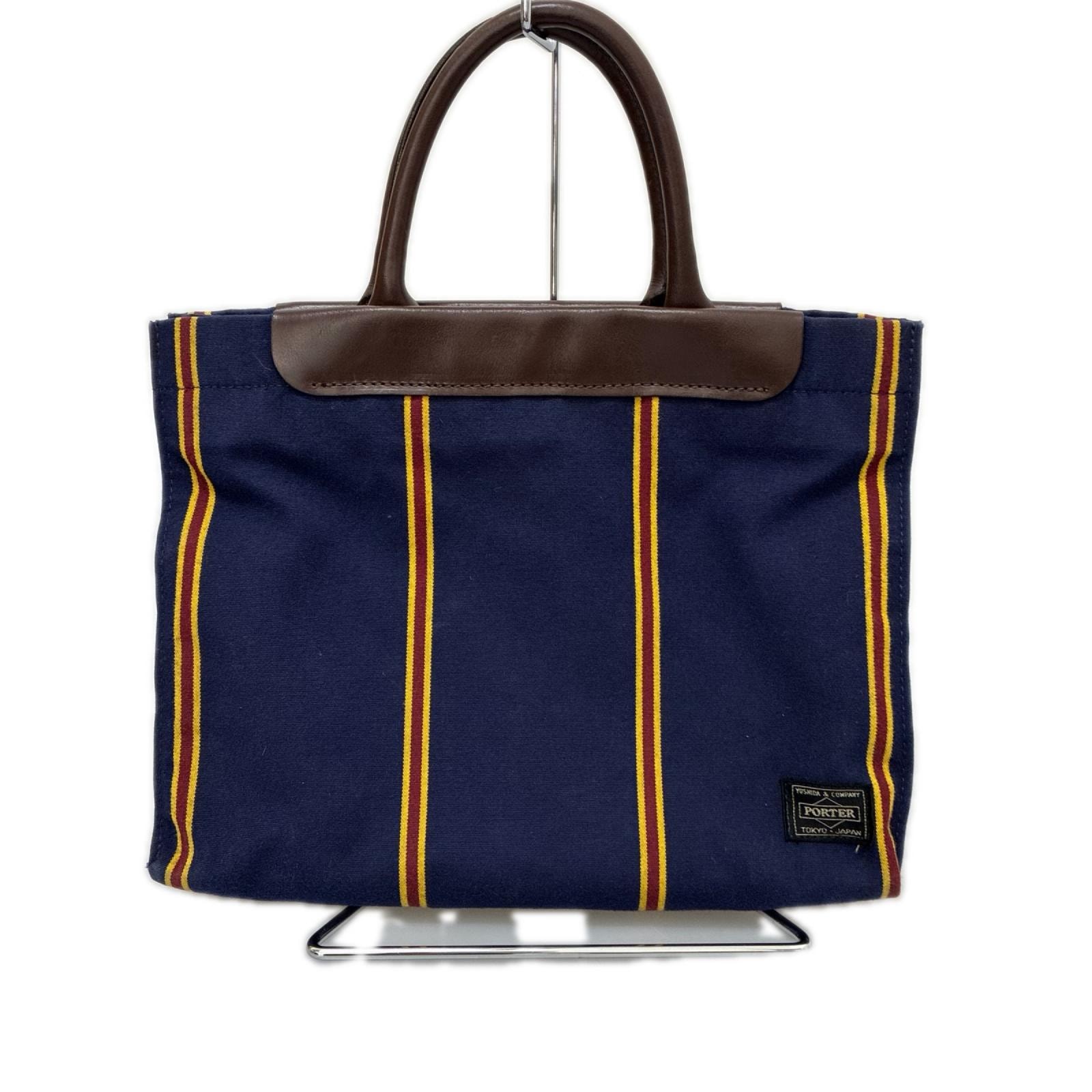 PORTER ポーター バッグ トートバッグ HEADPORTER ヘッドポーター Sunbrella サンブレラ ストライプ ネイビー