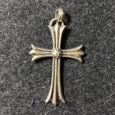 Chrome Hearts Large CH Cross Pendant with Plane Bail "Silver"