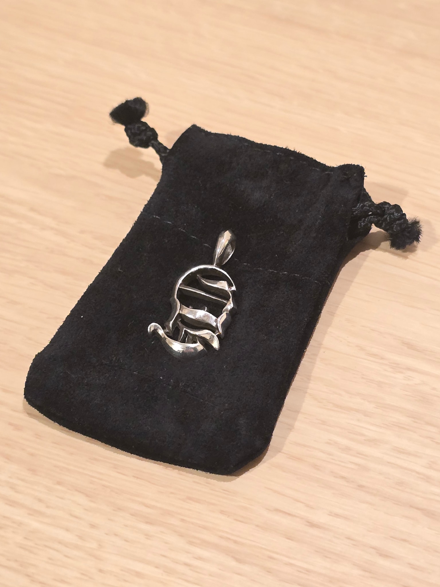 Chrome Hearts Vertical CH Logo Pendant Top "Silver"