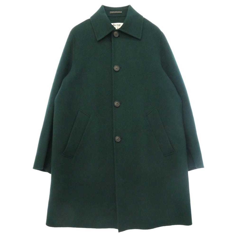 ACNE STUDIOS アクネストゥディオズ FN-MN-OUTW000265 ウール ステンカラー コート グリーン系 46【中古】