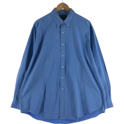 古着 ラルフローレン Ralph Lauren BLAKE 長袖 ボタンダウンシャツ メンズXL相当/eaa541276