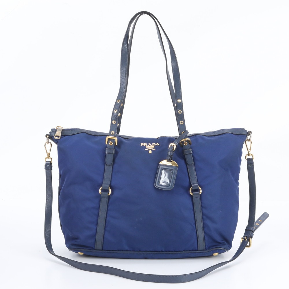 ■美品 プラダ テスート ナイロンショルダーバッグ レザー×ナイロン