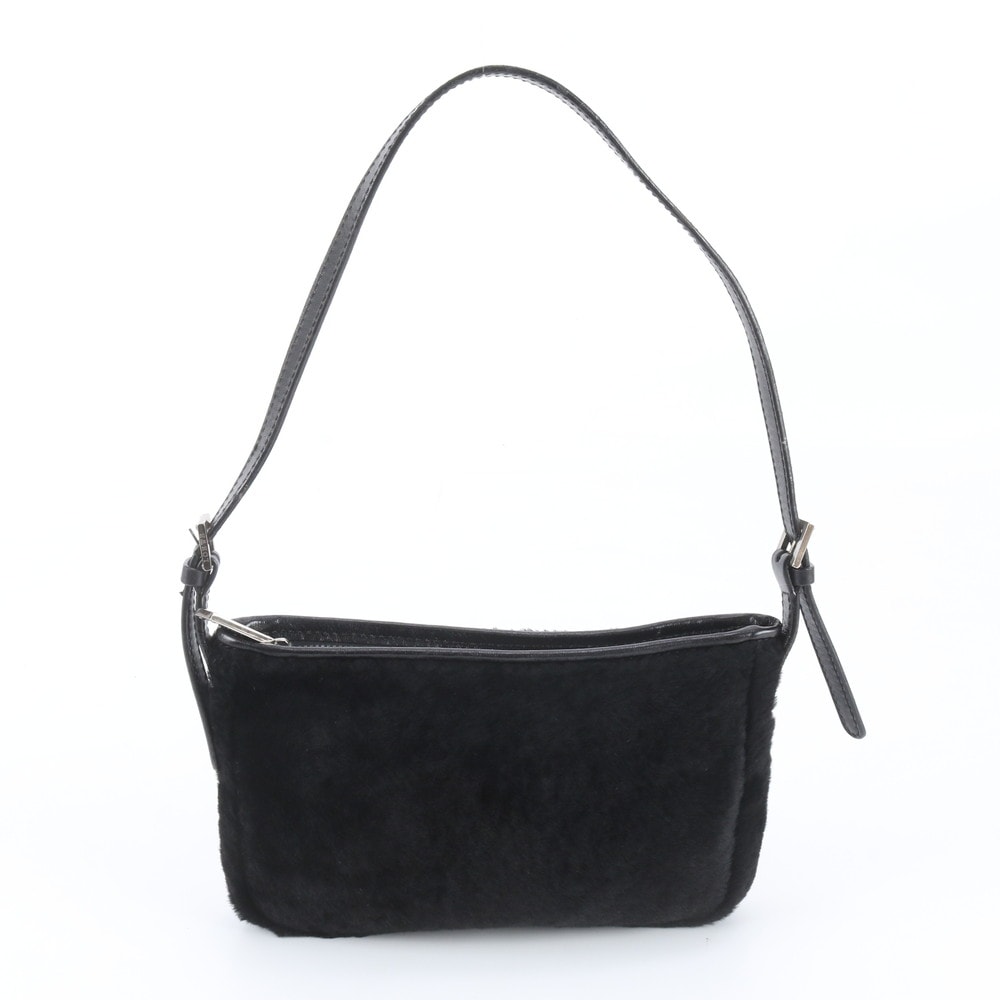 ■美品 ロエベ ファーショルダーバッグ レザー