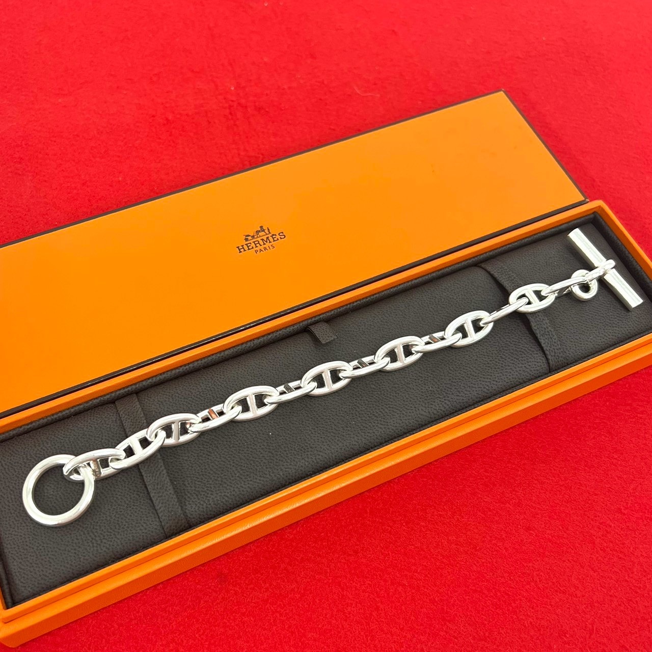 HERMES エルメス シェーヌダンクル GM 14コマ ブレスレット シルバー925 ブレスレット シルバー
11950