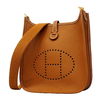 【6hf6345】エルメス ショルダーバッグ エヴリンTPM トリヨンクレマンス ゴールド ゴールド金具 G刻印【中古】レディース
