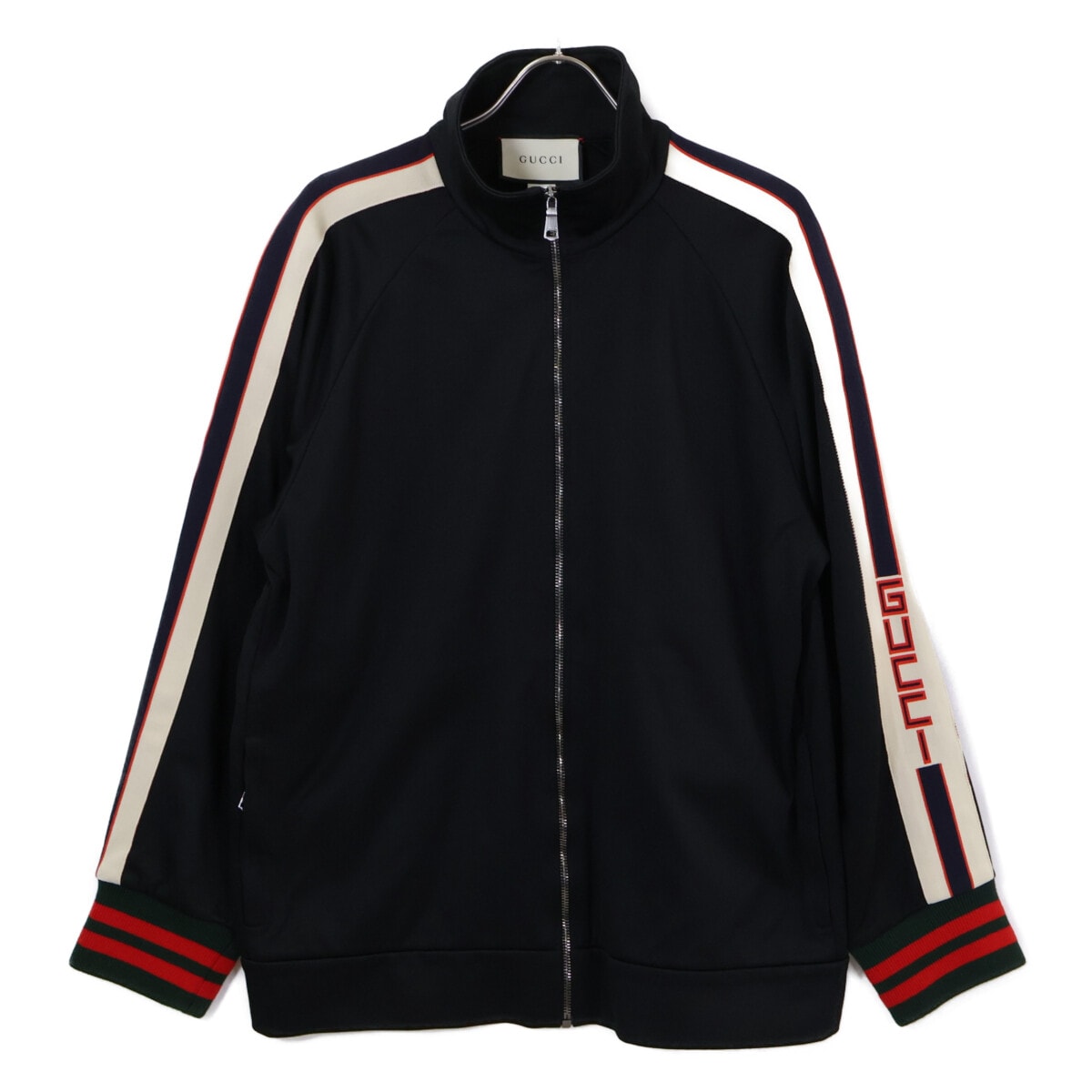 グッチ 【美品/国内正規】474634 TECHNICAL JERSEY JACKET サイドライン トラックジャケット XL