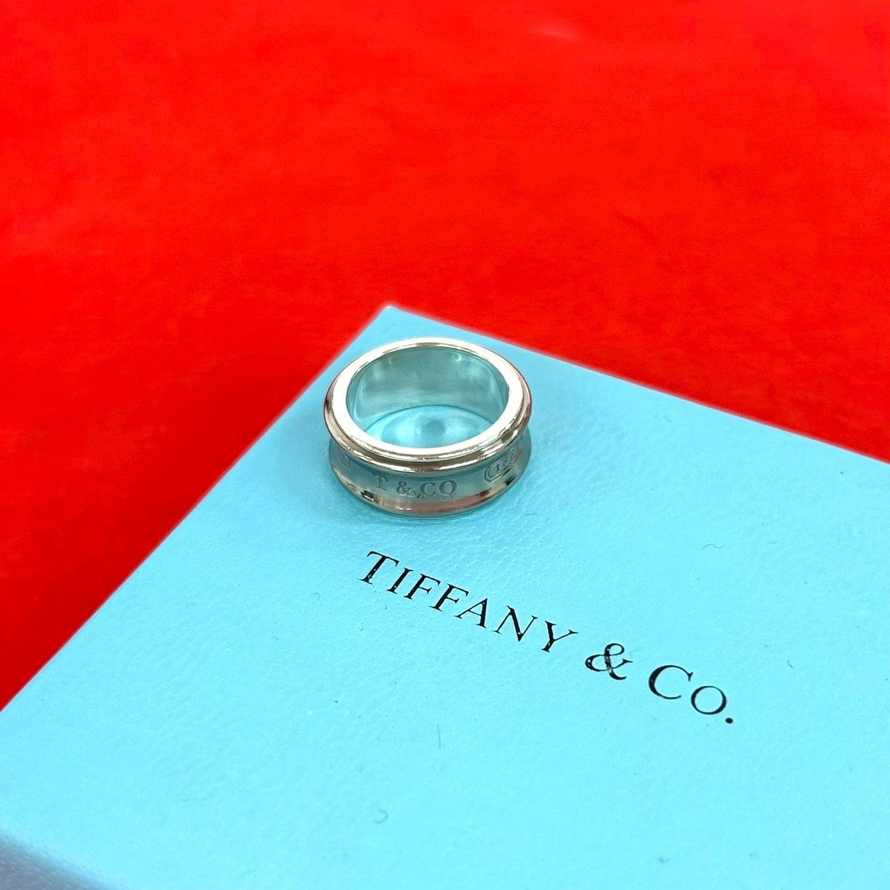TIFFANY&Co. ティファニー ナロー リング シルバー925 リング・指輪 9号 シルバー
 74830