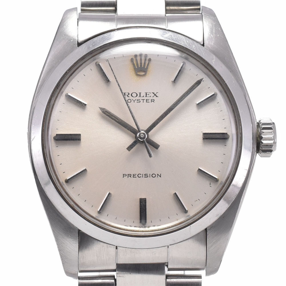 ロレックス ROLEX 6426 ヴィンテージ オイスター プレシジョン Cal.1225 シルバー 手巻き メンズ 良品 腕時計 D#149789