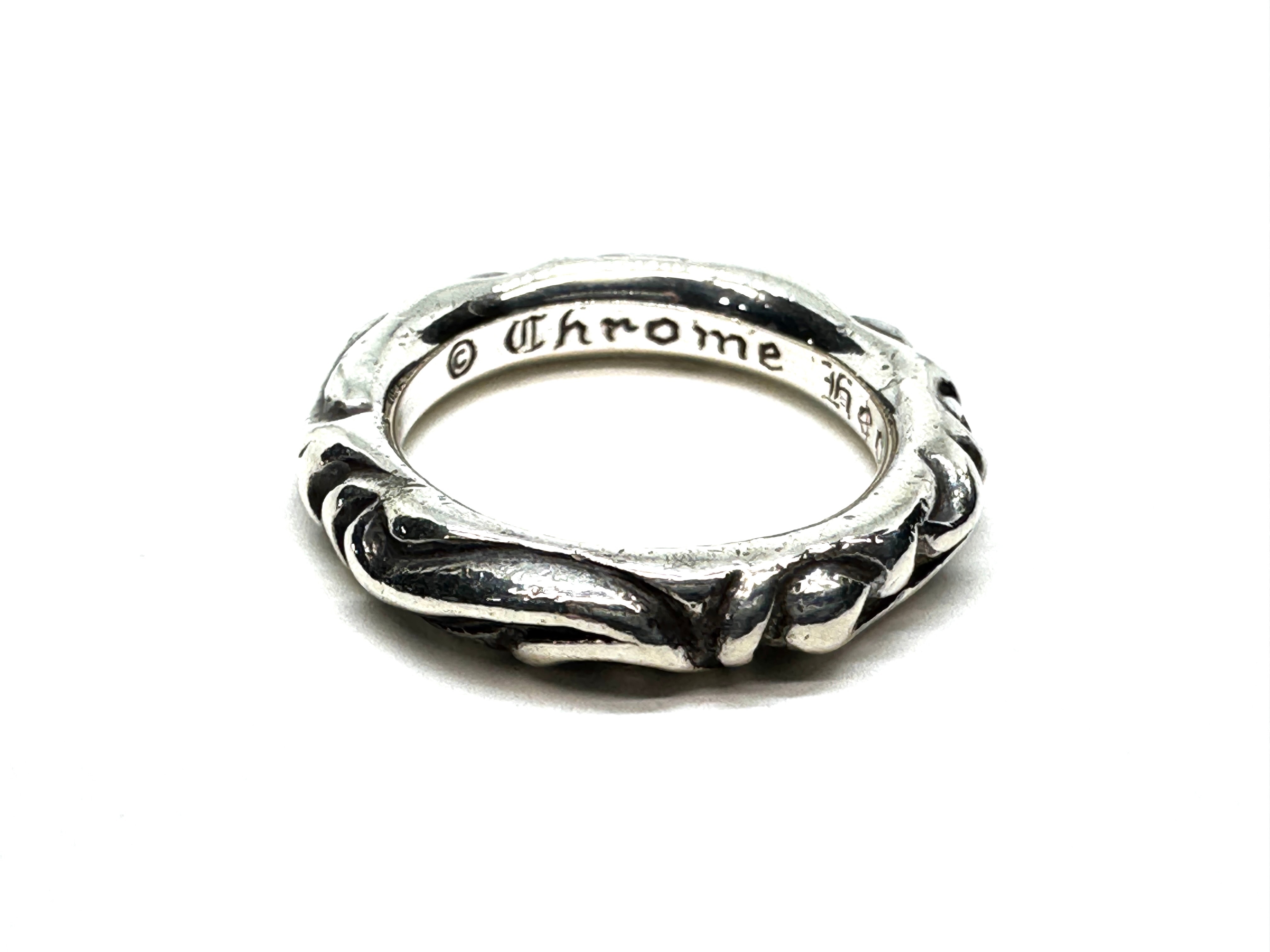 Chrome Hearts Scroll Band Ring "Silver"