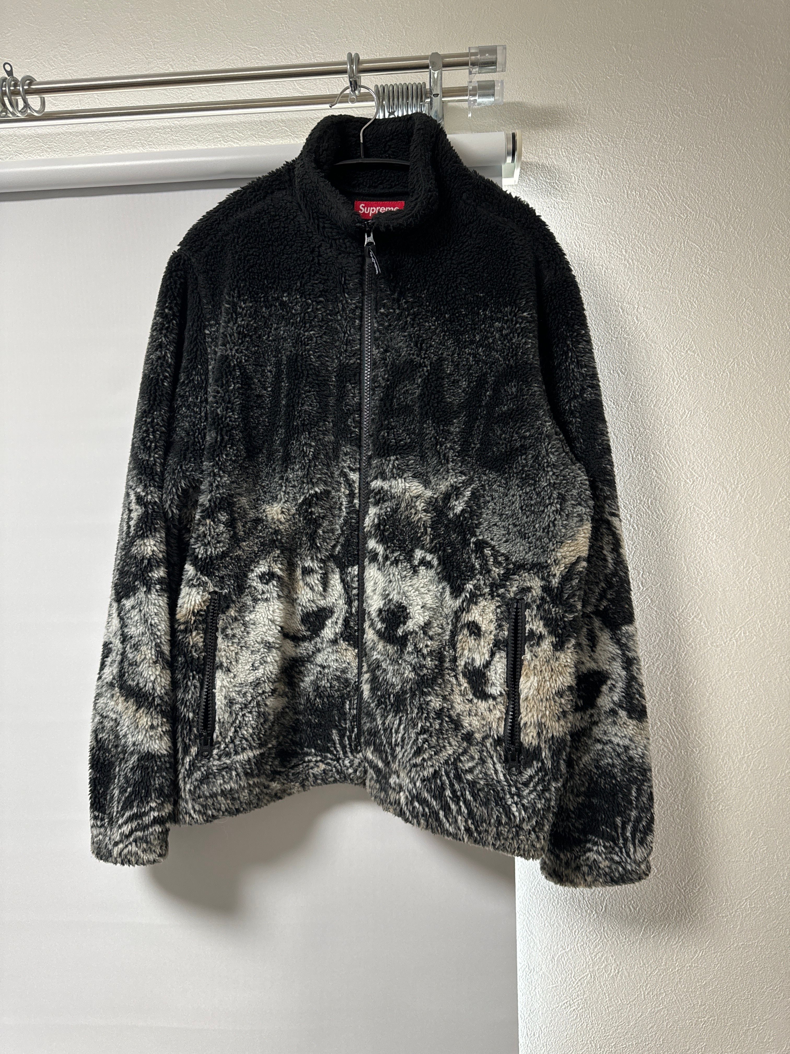 Supreme Wolf Fleece Jacket "Black"