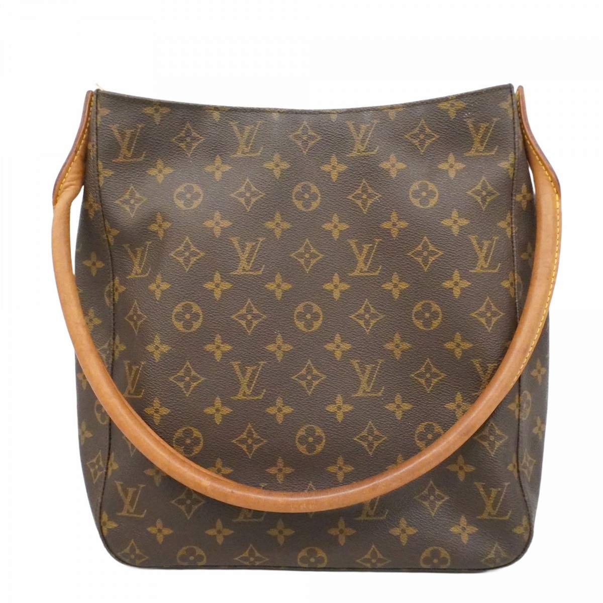 【6dd5055】ルイヴィトン ショルダーバッグ モノグラム ルーピングGM M51145 ブラウン【中古】レディース
