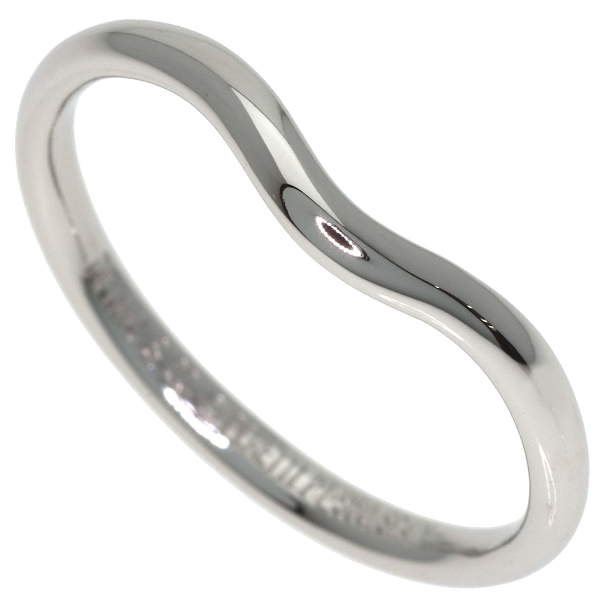 TIFFANY&Co. ティファニー カーブドバンド リング・指輪 PT950 レディース [中古]