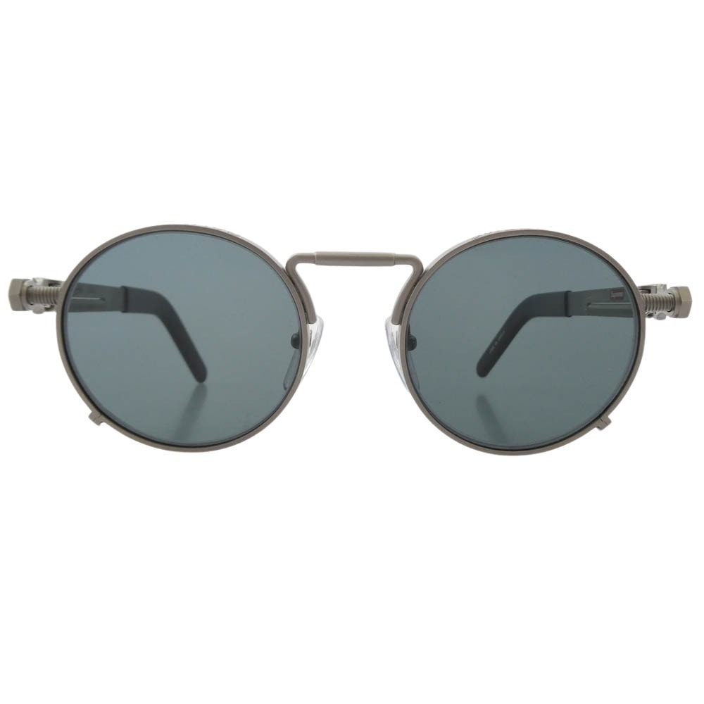 Supreme シュプリーム サングラス 19SS Jean Paul Gaultier ジャンポールゴルチエ Sunglasses オーバル サングラス アイウェア シルバー系 フレーム：シルバー系　【中古】