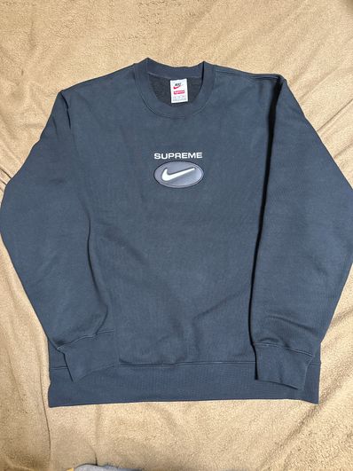 Supreme / Nike Jewel Crewneck "Black"