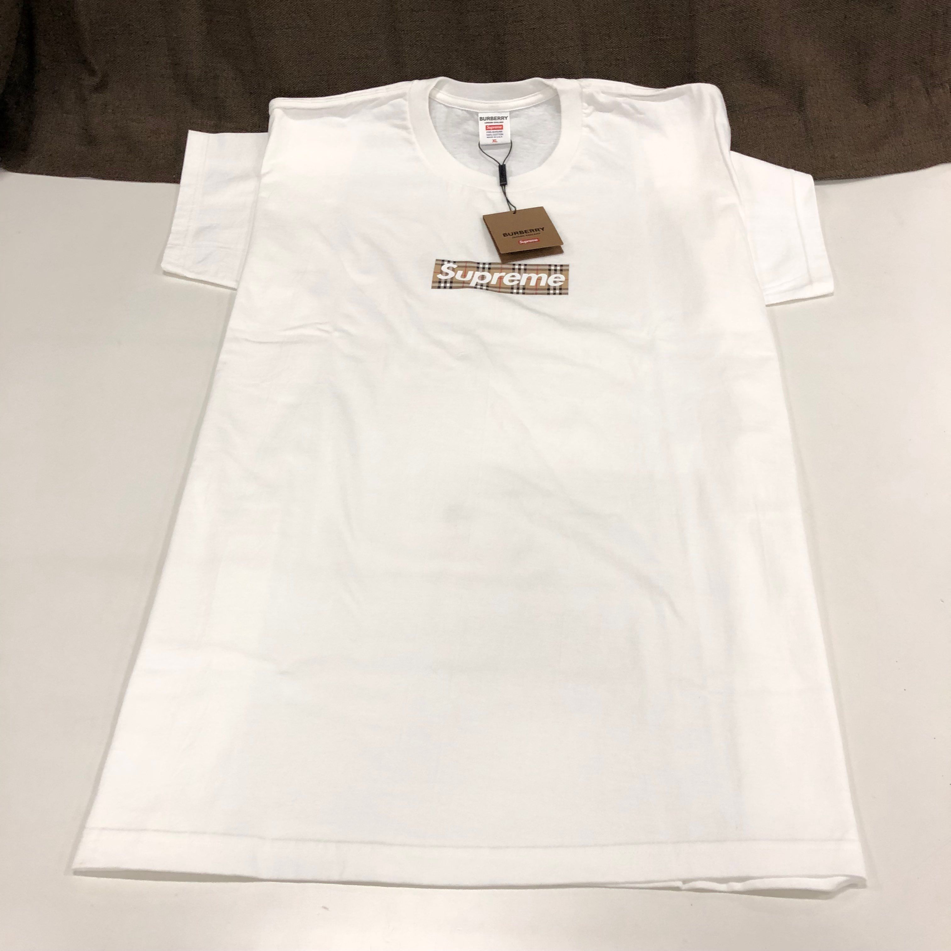 Supreme / Burberry Box Logo Tee "White"