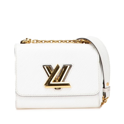 ルイ ヴィトン エピ ツイストPM 斜め掛け チェーン ショルダーバッグ M59886 ホワイト レザー レディース LOUIS VUITTON 【中古】