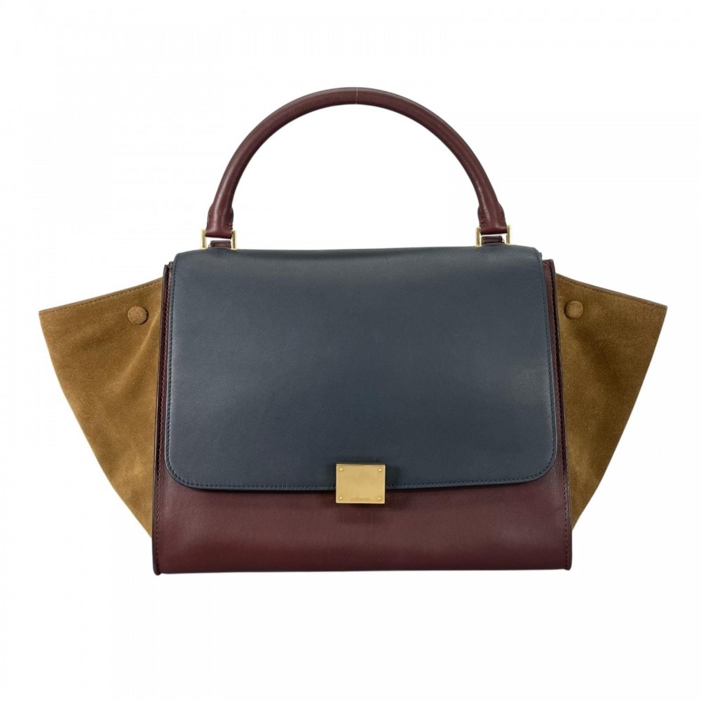 CELINE セリーヌ ハンドバッグ F-SN-0152  レザー   ワインレッド ゴールド金具 レディース【中古品】
