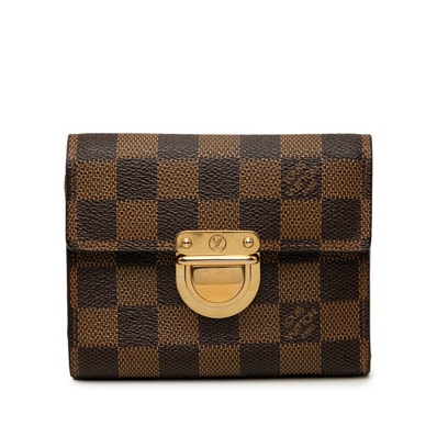 ルイ ヴィトン ダミエ ポルトフォイユ コアラ 三つ折り財布 N60005 ブラウン PVC レザー レディース LOUIS VUITTON 【中古】