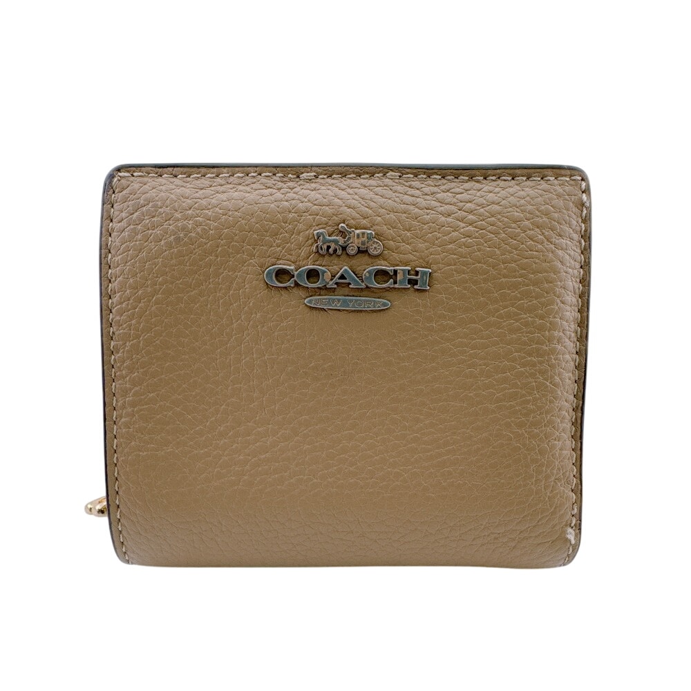 コーチ COACH 二つ折り財布 CC900 マディソンロゴ ベージュ