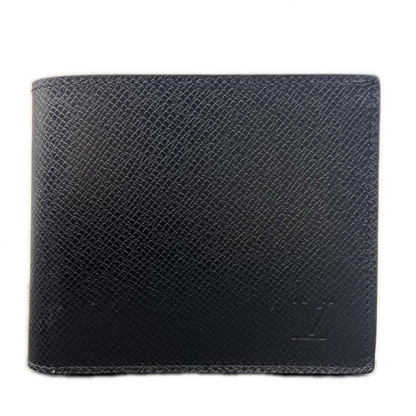 LOUIS VUITTON 展示品級 美品 ルイヴィトン ポルトフォイユ マルコNM タイガ 二つ折り財布 M30865 レザー RFID確認済 コンパクトウォレット LV SAランク 中古 鑑定済 ヴィトン財布【定価114,400円】