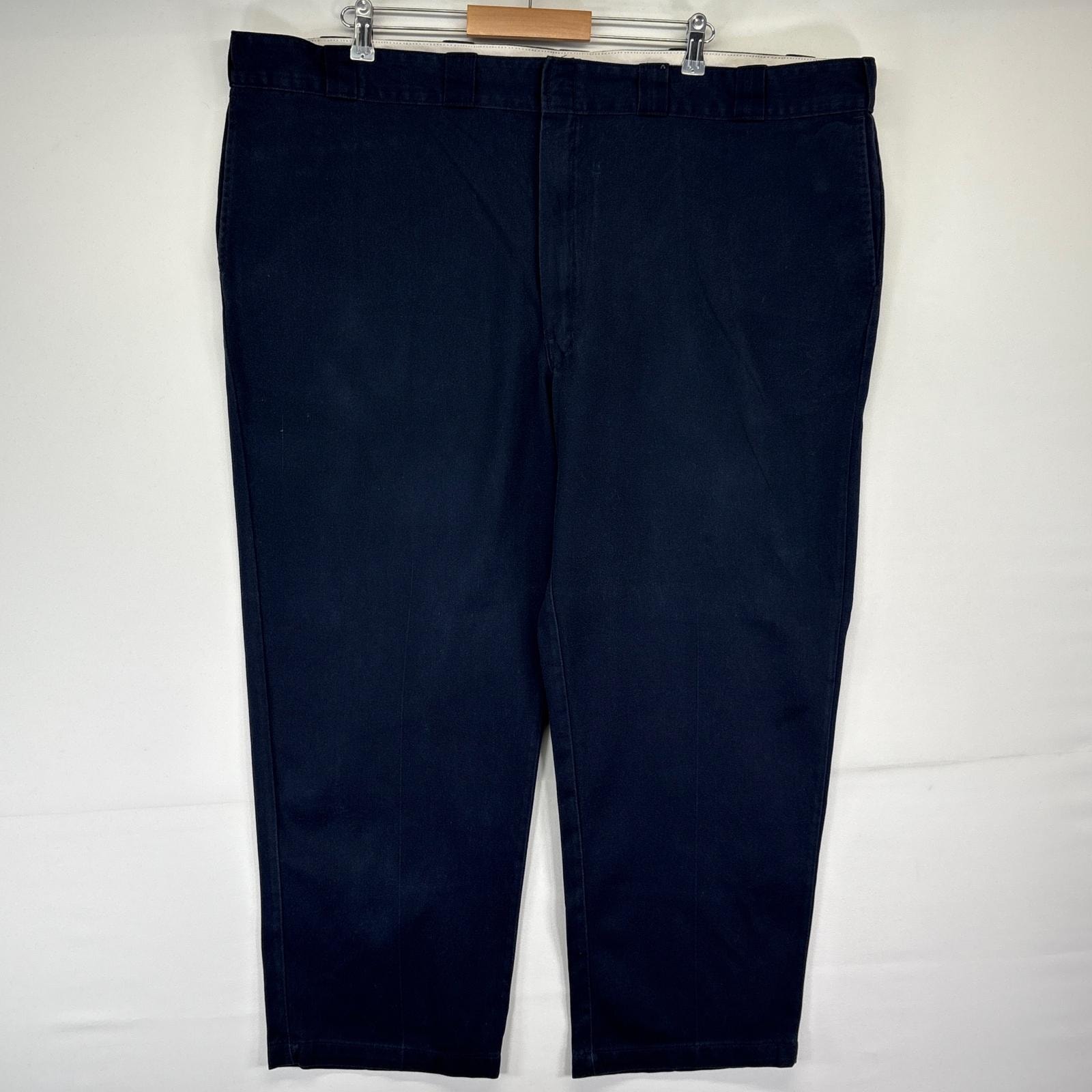 古着 ディッキーズ Dickies ワークパンツ 874 ワンポイントロゴ 長ズボン 大きいサイズ チノパン w50 L30  ネイビー メンズ