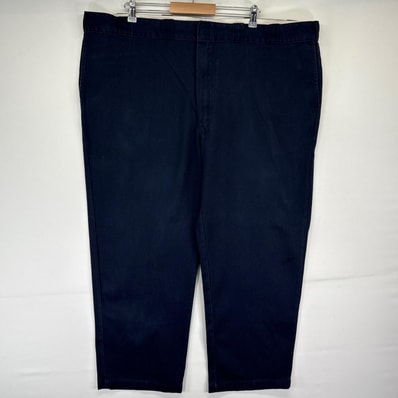 古着 ディッキーズ Dickies ワークパンツ 874 ワンポイントロゴ 長ズボン 大きいサイズ チノパン w50 L30 ネイビー メンズ