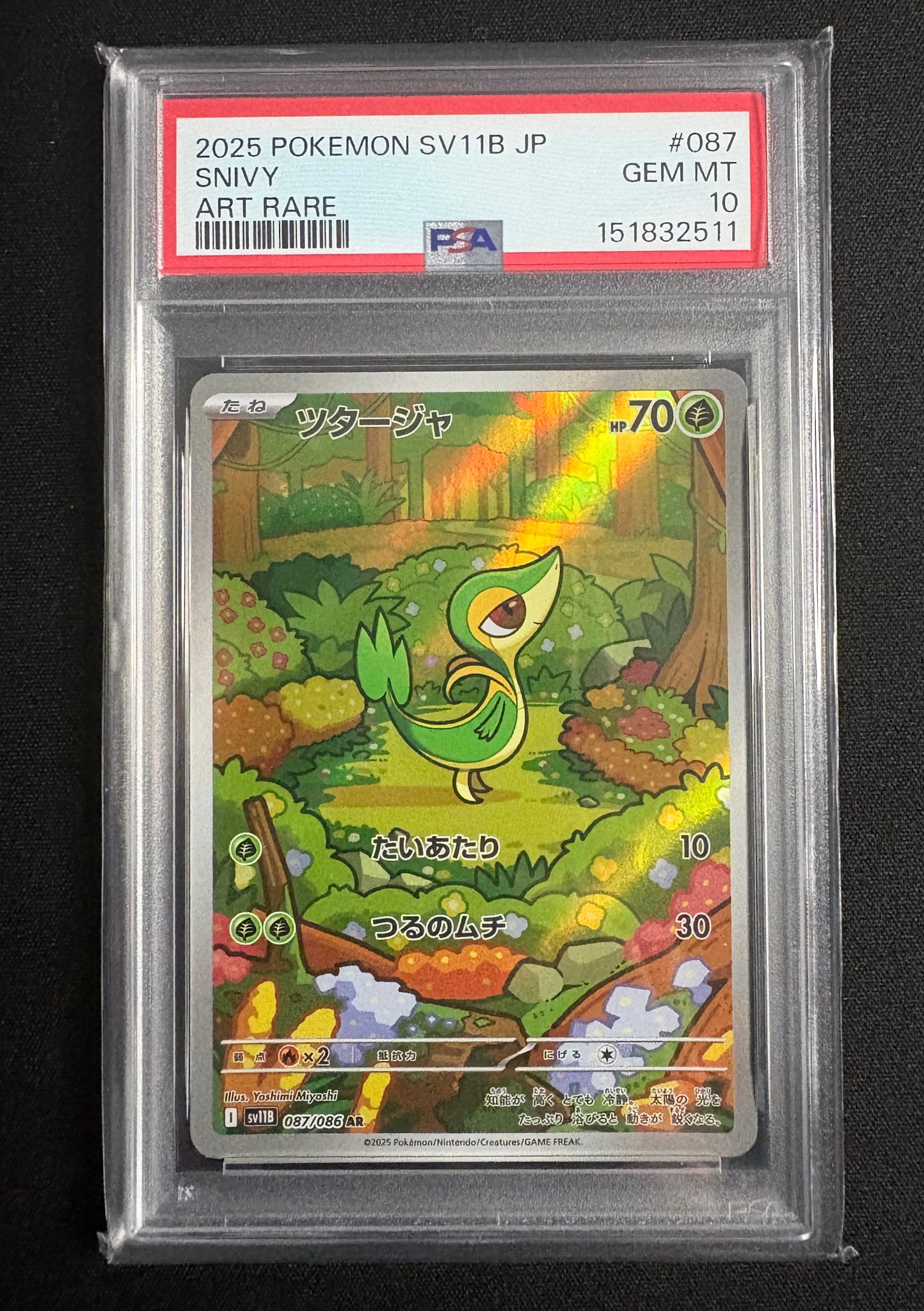[PSA10] ツタージャ AR スカーレット&バイオレット ブラックボルト ツタージャ AR [SV11B 087/086](拡張パック「ブラックボルト」)通販