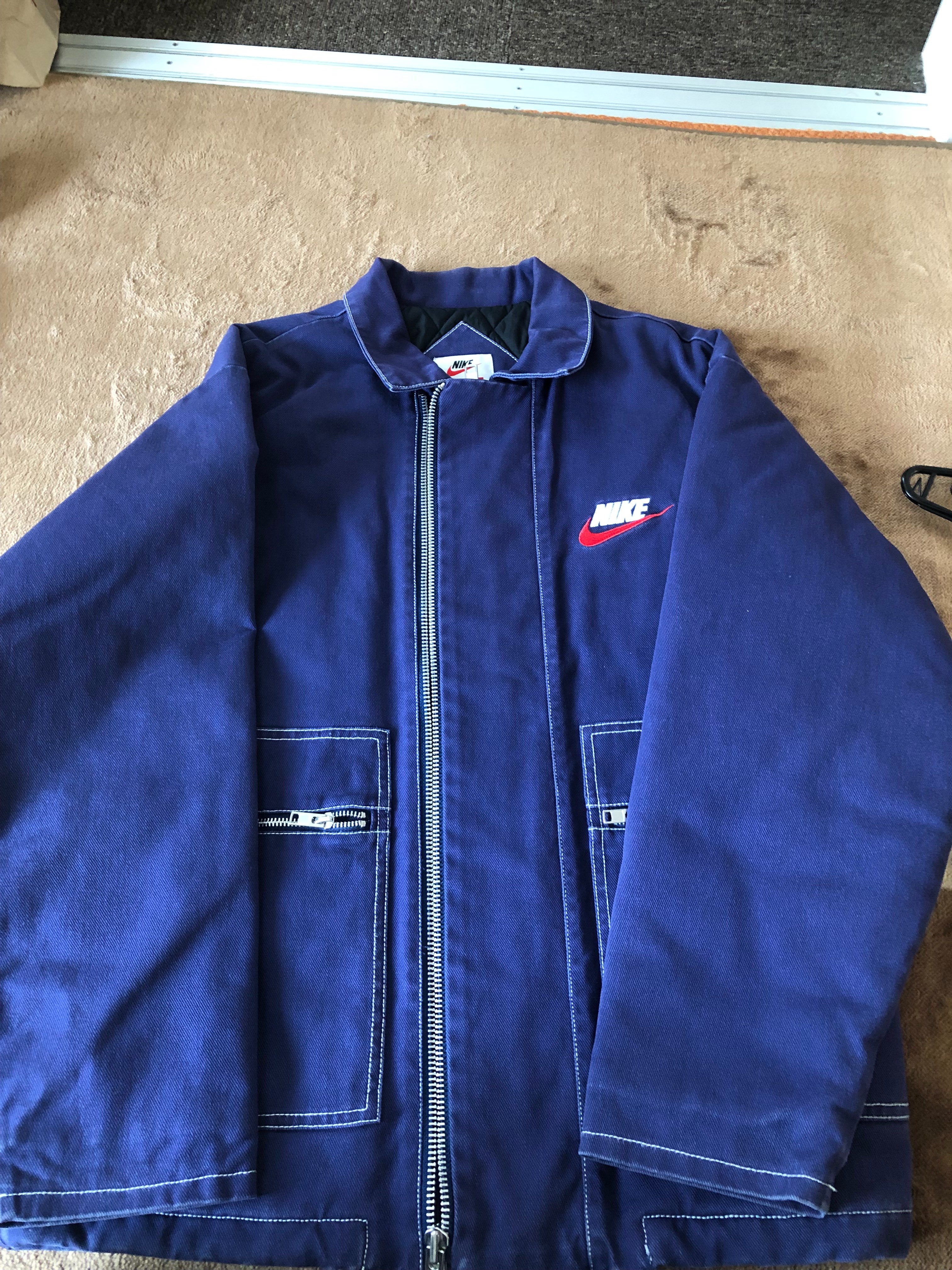 Supreme / NIKE® Double Zip Work Jacket "navy"