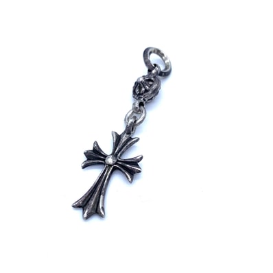 Chrome Hearts 1 Ball Tiny CH Cross Charm "Silver"