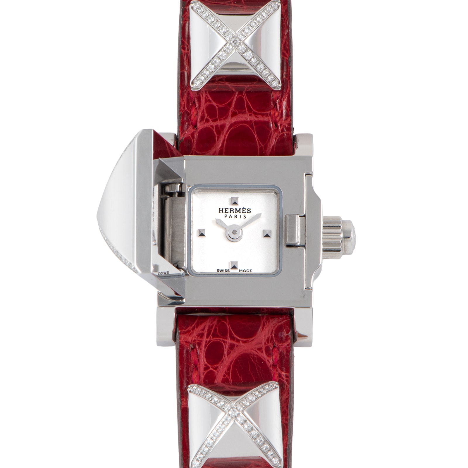 HERMES エルメス ミニメドール ME2.131 ダイヤモンド ステンレススチール【中古】