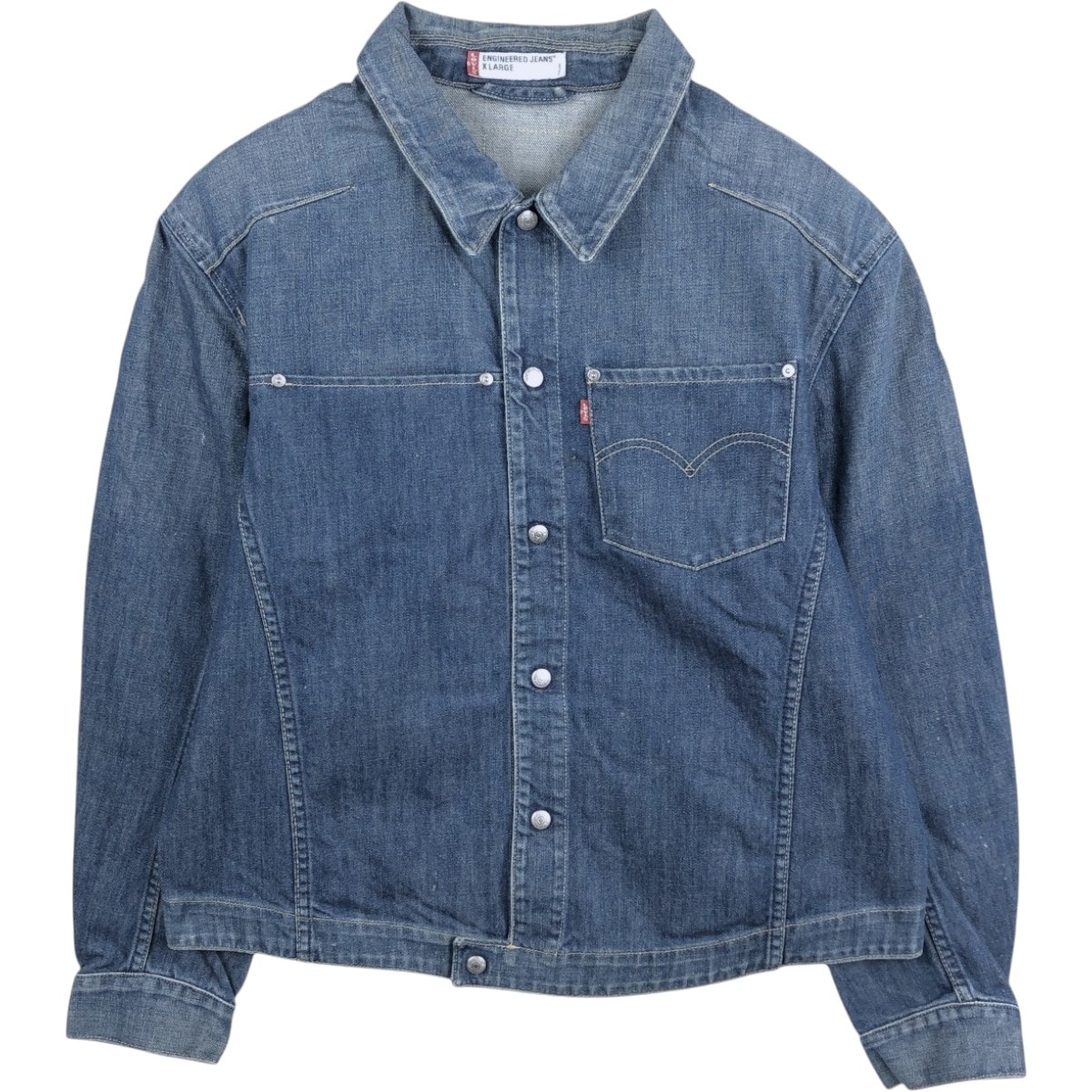 古着 00年代 リーバイス Levi's ENGINEERED エンジニアード デニムジャケット Gジャン メンズXL相当/eaa670768