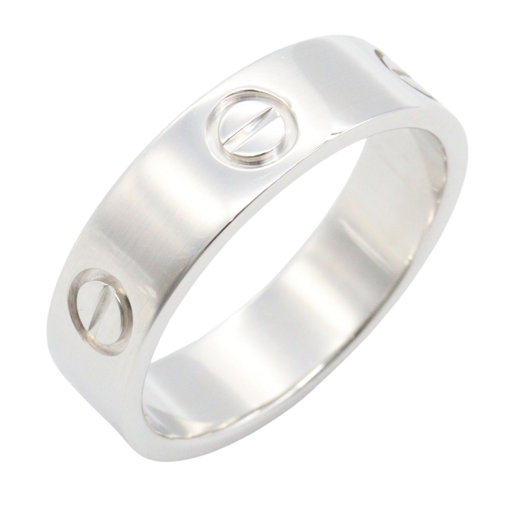 カルティエ CARTIER ラブリング リング・指輪 ジュエリー K18WG(ホワイトゴールド) メンズ レディース シルバー系 B4084700 【中古】