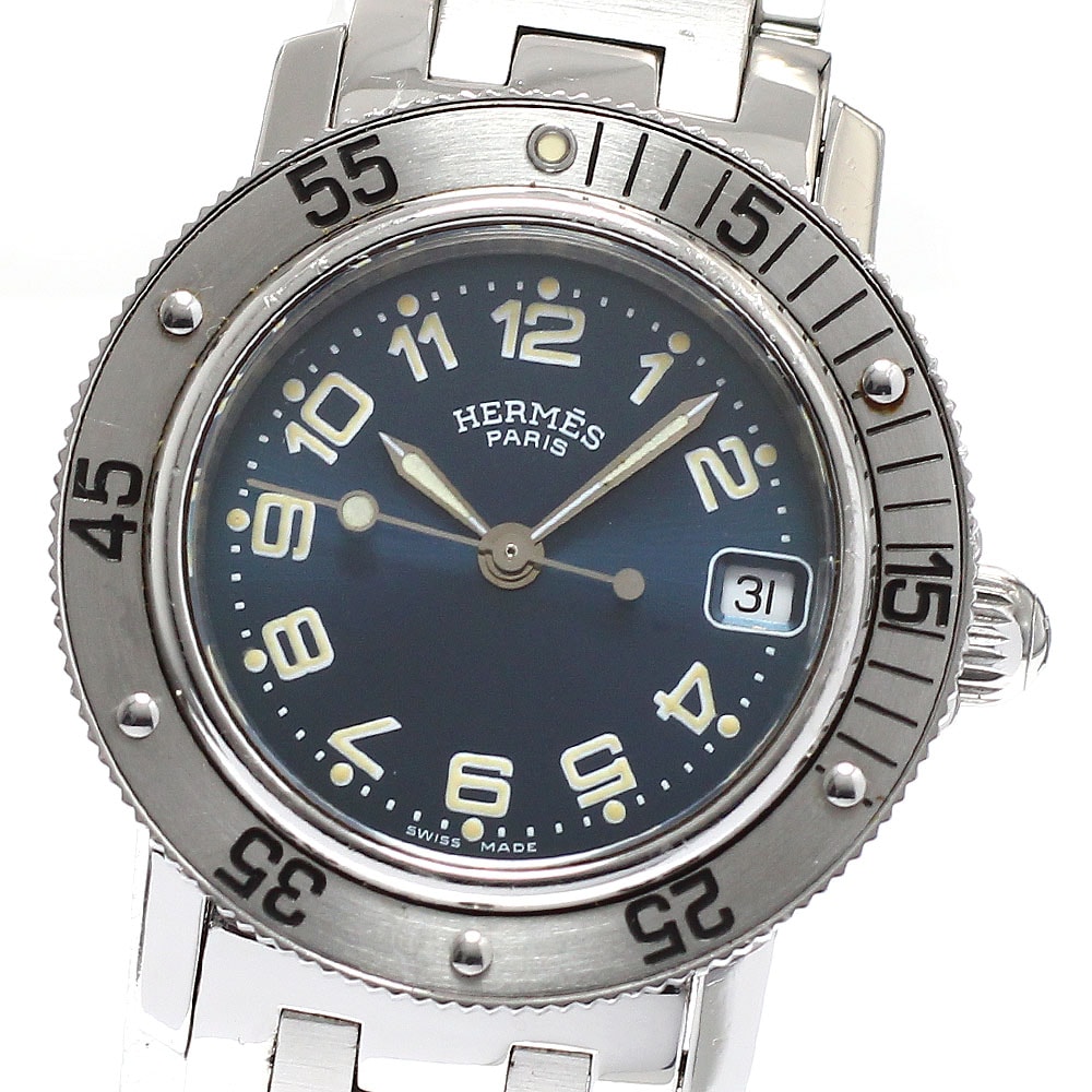 エルメス クリッパー ダイバー デイト CL5.210 レディース 【中古】