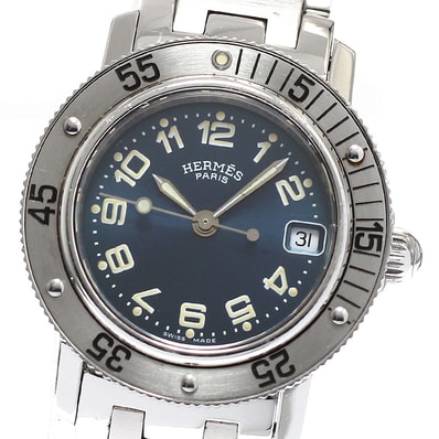 エルメス クリッパー ダイバー デイト CL5.210 レディース 【中古】