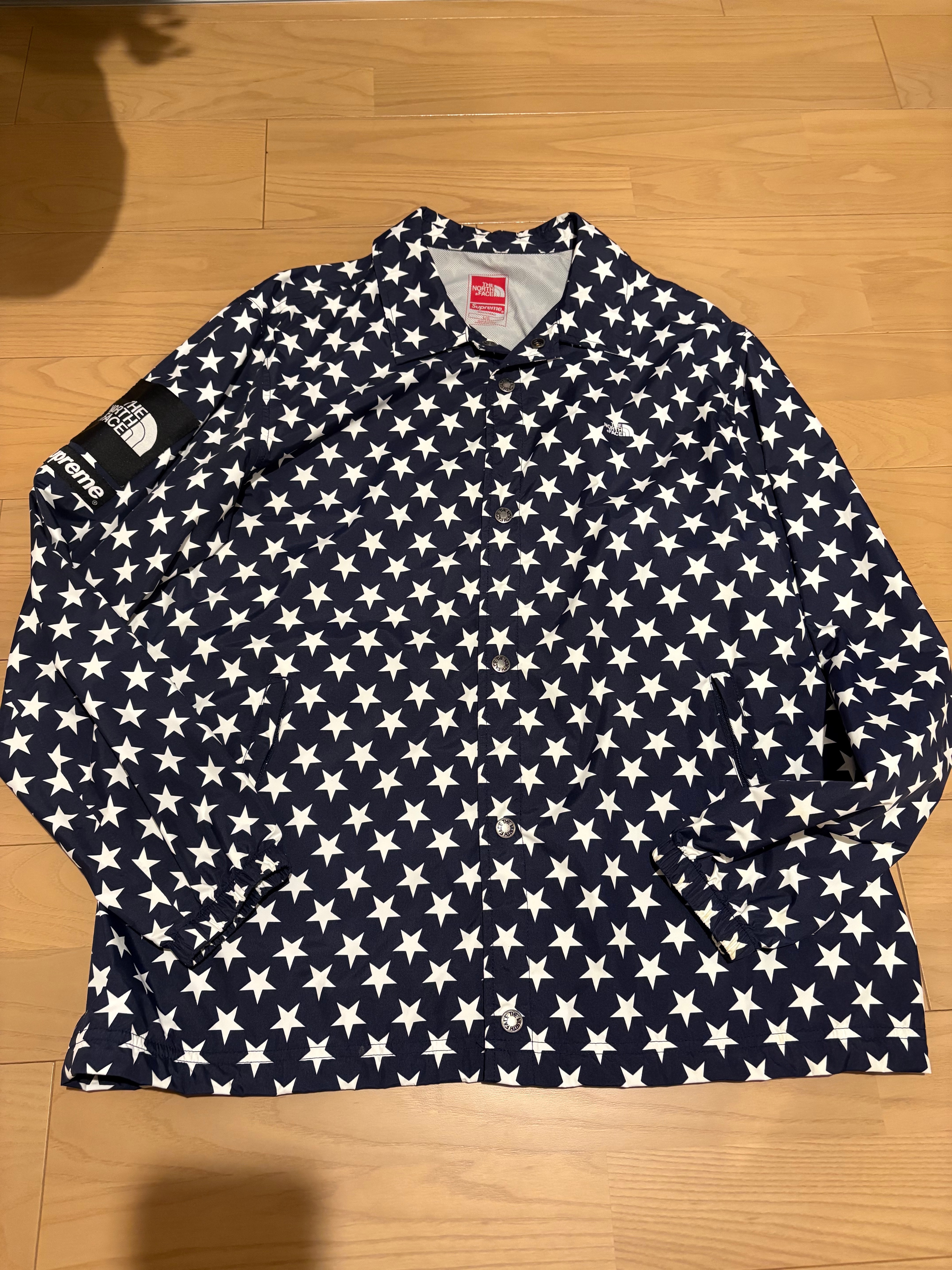 Supreme x The North Face 2015SS Packable Waterproof Coaches Jacket "Navy"