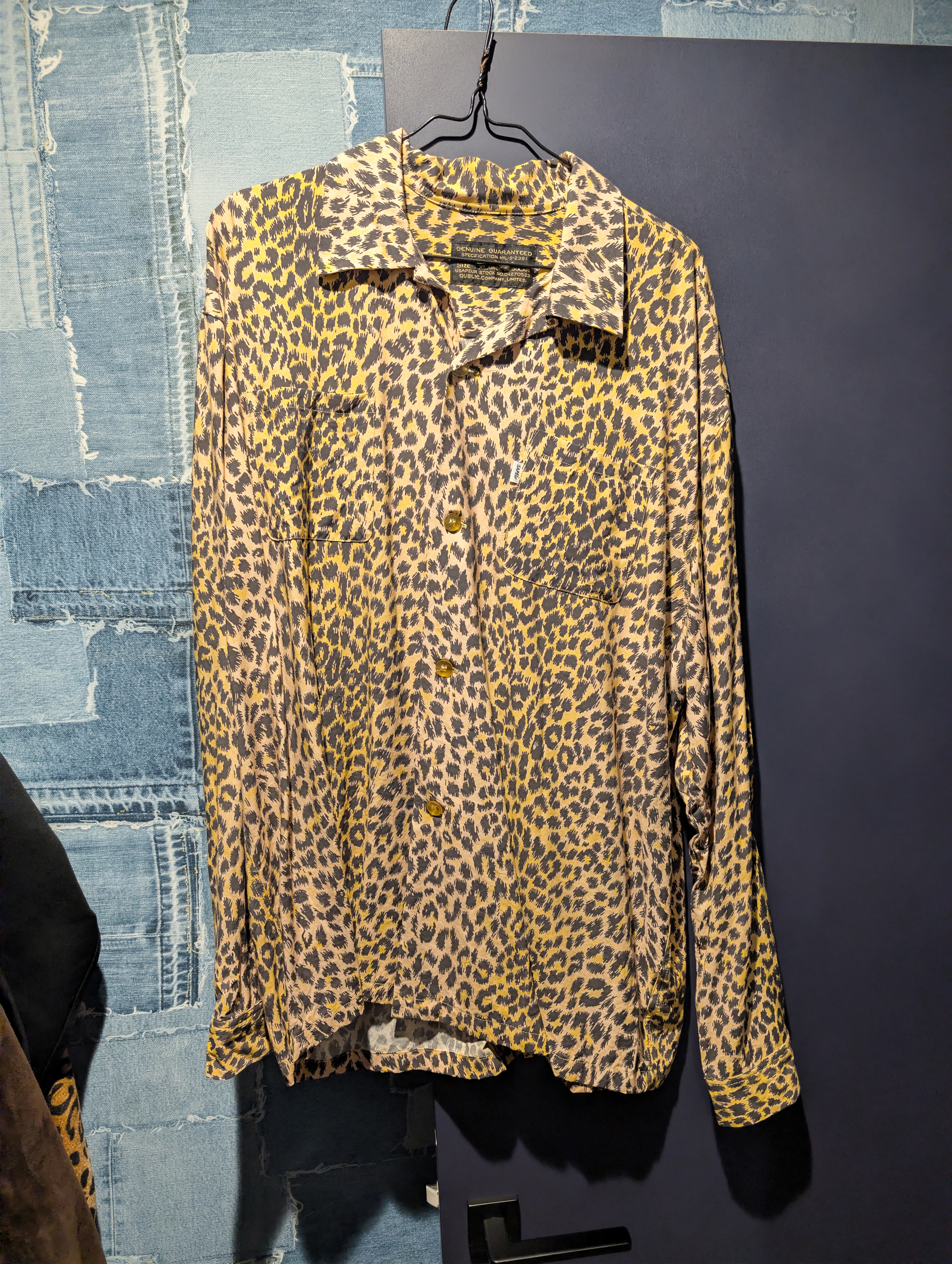 SAPEur Leopard Rayon L/S Shirt "Yellow"