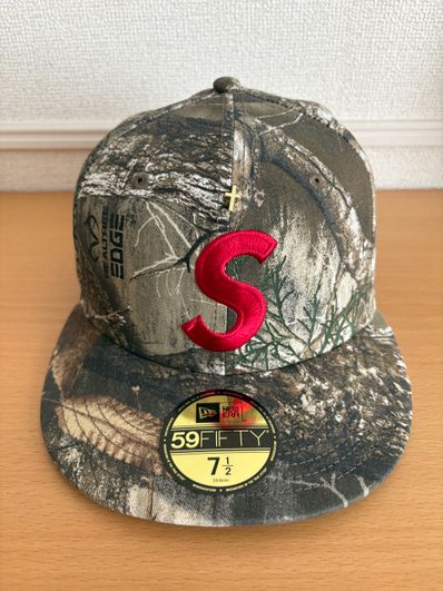 Supreme Gold Cross S Logo New Era "RealTree Camo"