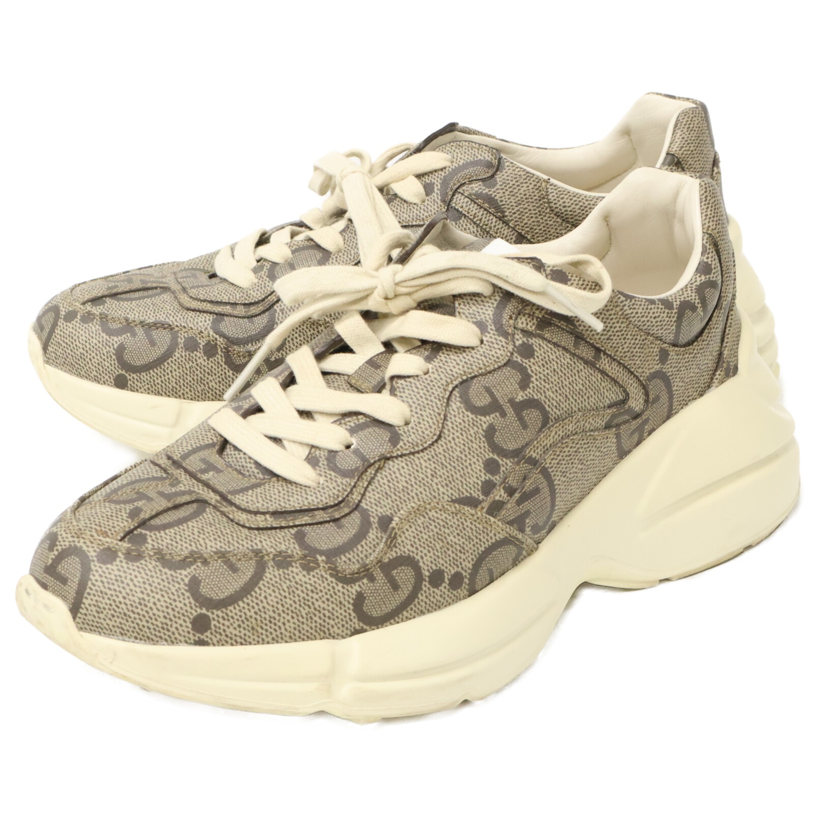 グッチ 680870 100周年記念 ライトン GGスプリーム スニーカー 6 1/2