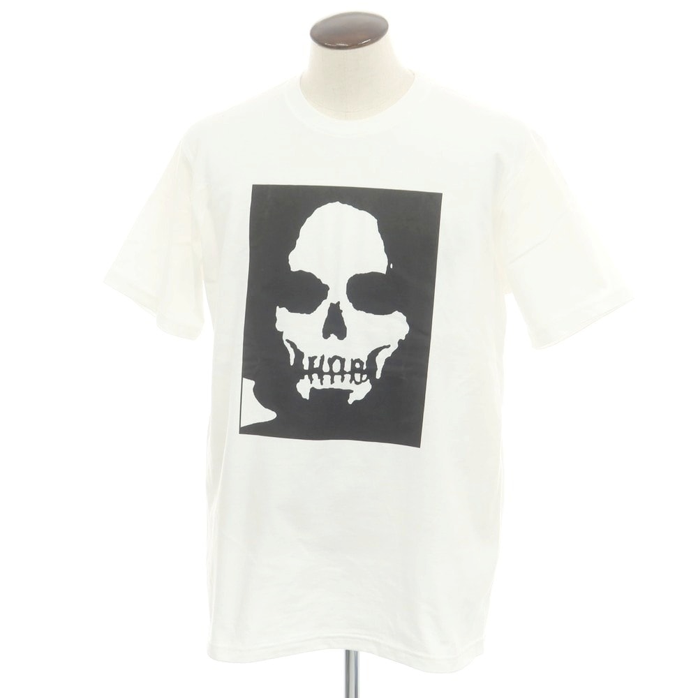【中古】シュプリーム Supreme × Number (N)ine 2025年秋冬 Manson Tee コットン 半袖Tシャツ ホワイト【サイズL】【メンズ】