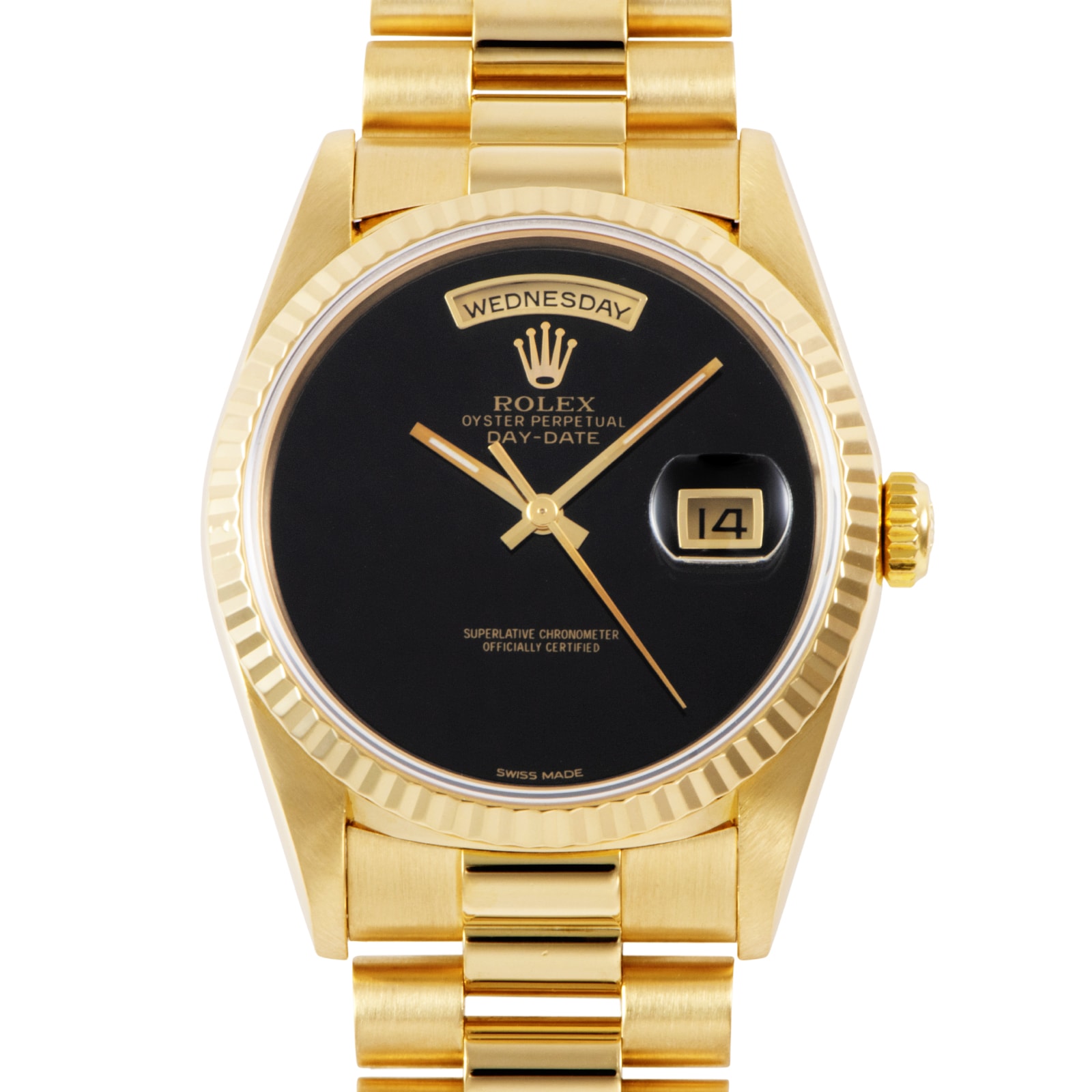 ROLEX ロレックス デイデイト 18238 W番 Onyx オニキス K18YG【中古】