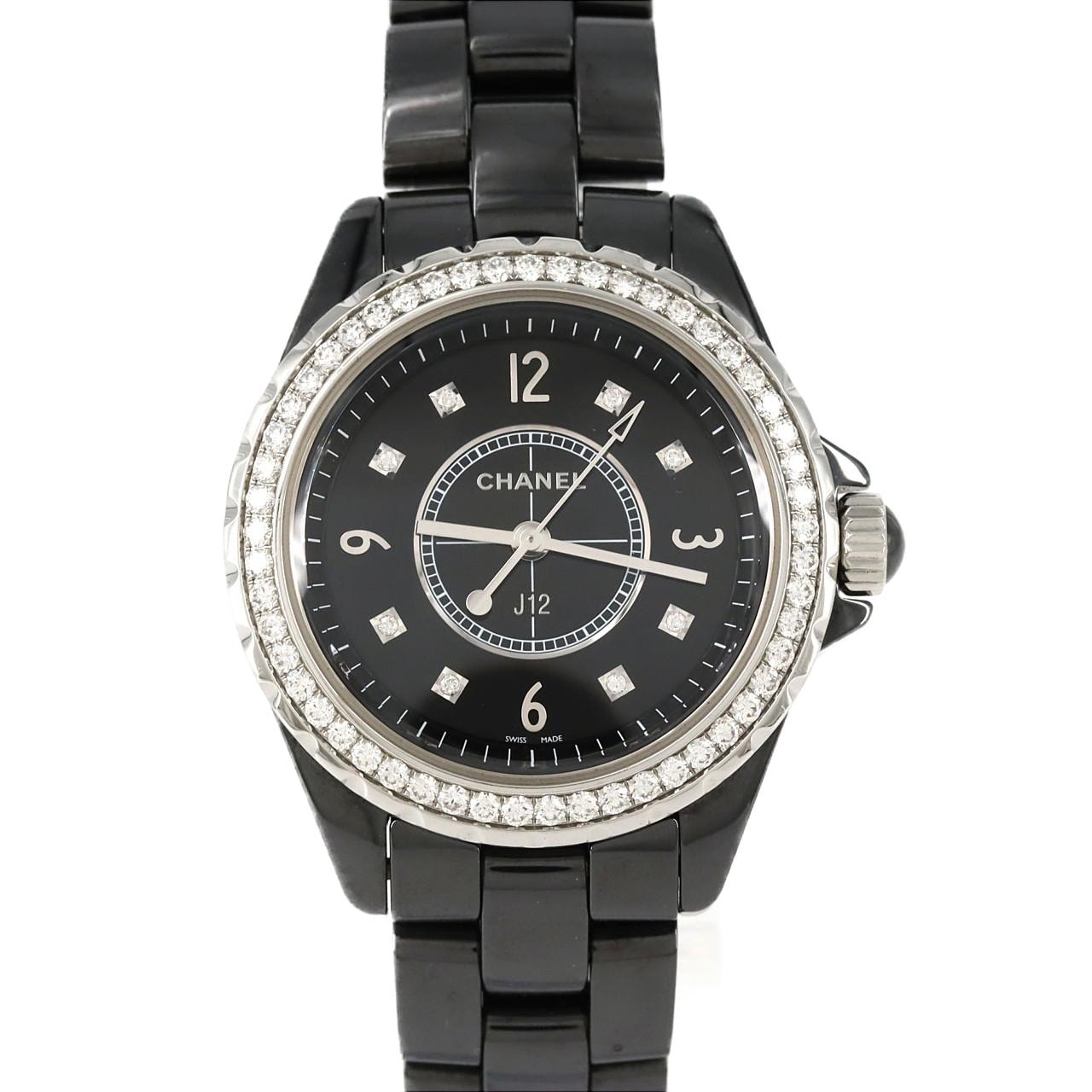シャネル J12 33mmセラミック/D・8P H3108 セラミック クォーツ