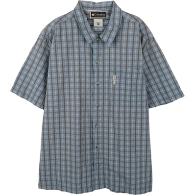 古着 00年代 コロンビア Columbia 半袖 コットン チェックシャツ ボックスシャツ メンズL相当/eaa665279