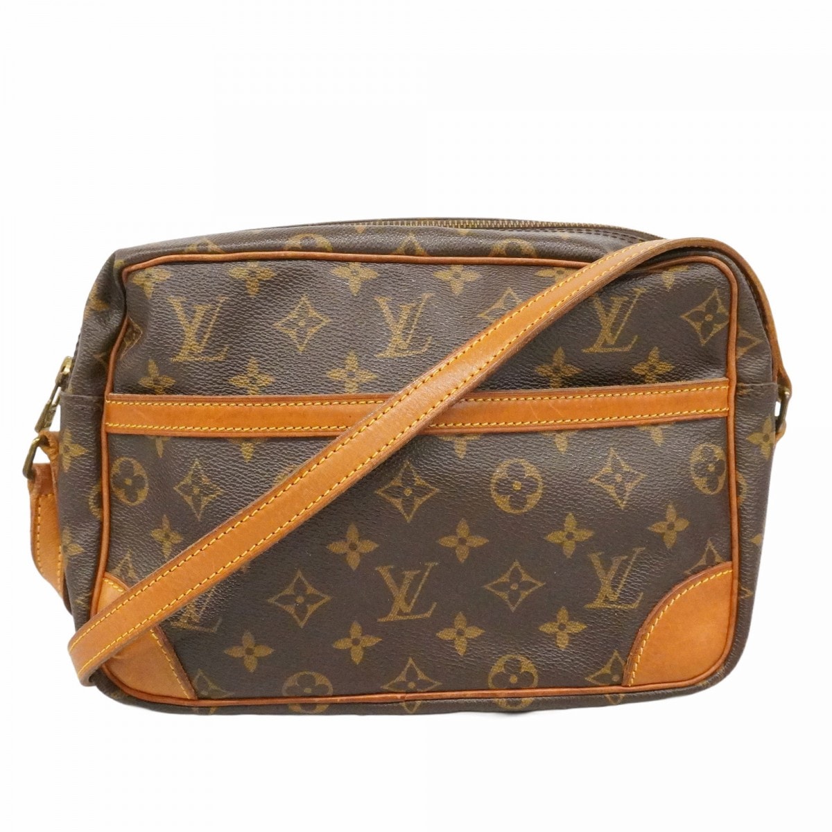 【6db1177】ルイヴィトン ショルダーバッグ モノグラム トロカデロ27 M51274 ブラウン【中古】レディース
