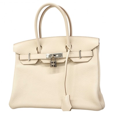 【6de5965-g-h】エルメス ハンドバッグ バーキン30 トリヨンクレマンス クレ シルバー金具 C刻印【中古】レディース